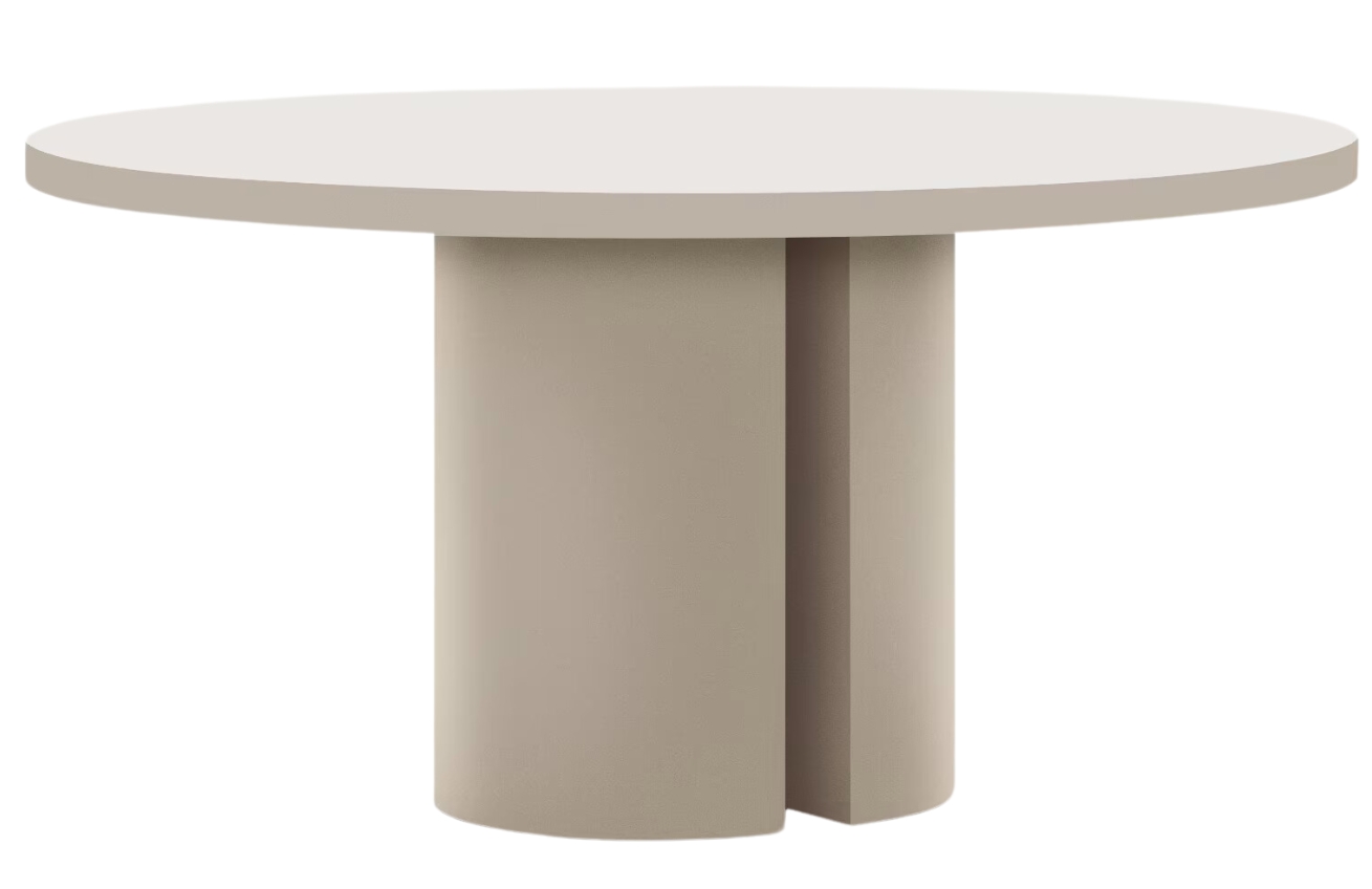 Kave Home Krémový lakovaný jídelní stůl Nealy Ø150 cm Kave Home
