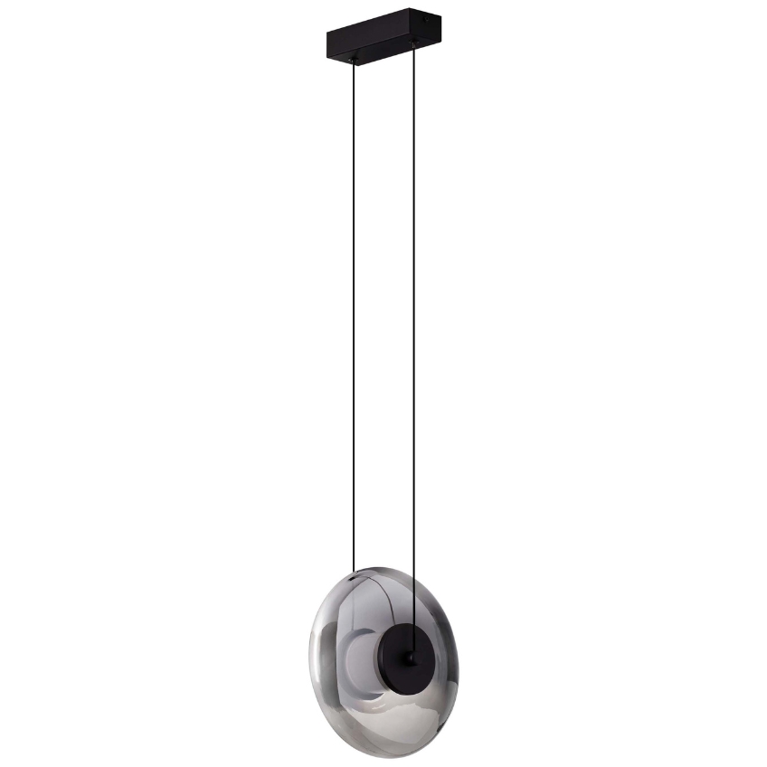 Nova Luce Kouřově šedé skleněné závěsné LED světlo Ballet 26 cm Nova Luce