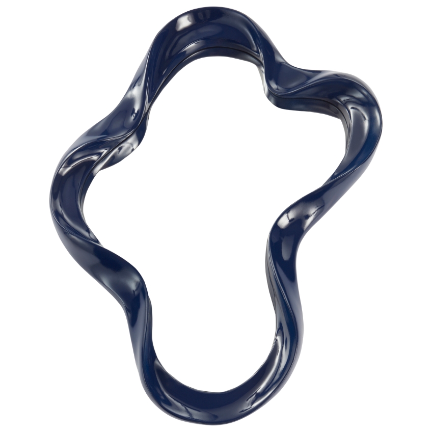 Jotex Modré nástěnné zrcadlo FLOATING 62 x 46 cm Jotex