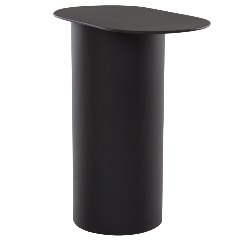 Jotex Černý kovový odkládací stolek WEMMEL 51 x 31 cm Jotex