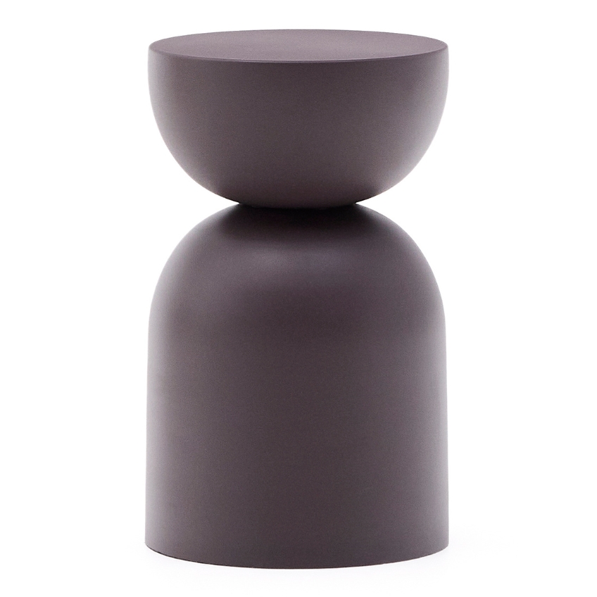 Kave Home Fialový kovový odkládací stolek Rachell 31 cm Kave Home