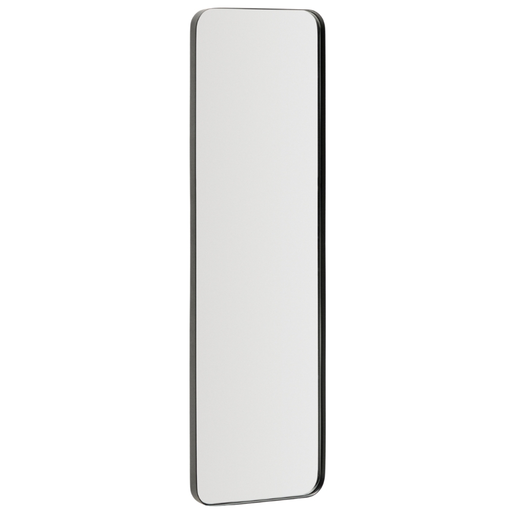 Kave Home Černé kovové závěsné zrcadlo Marco 151 x 56 cm Kave Home