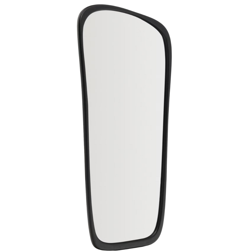 Kave Home Černé dřevěné závěsné zrcadlo Alura 192 x 95 cm Kave Home