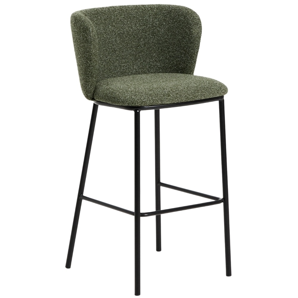 Kave Home Zelená barová židle Ciselia 76 cm Kave Home