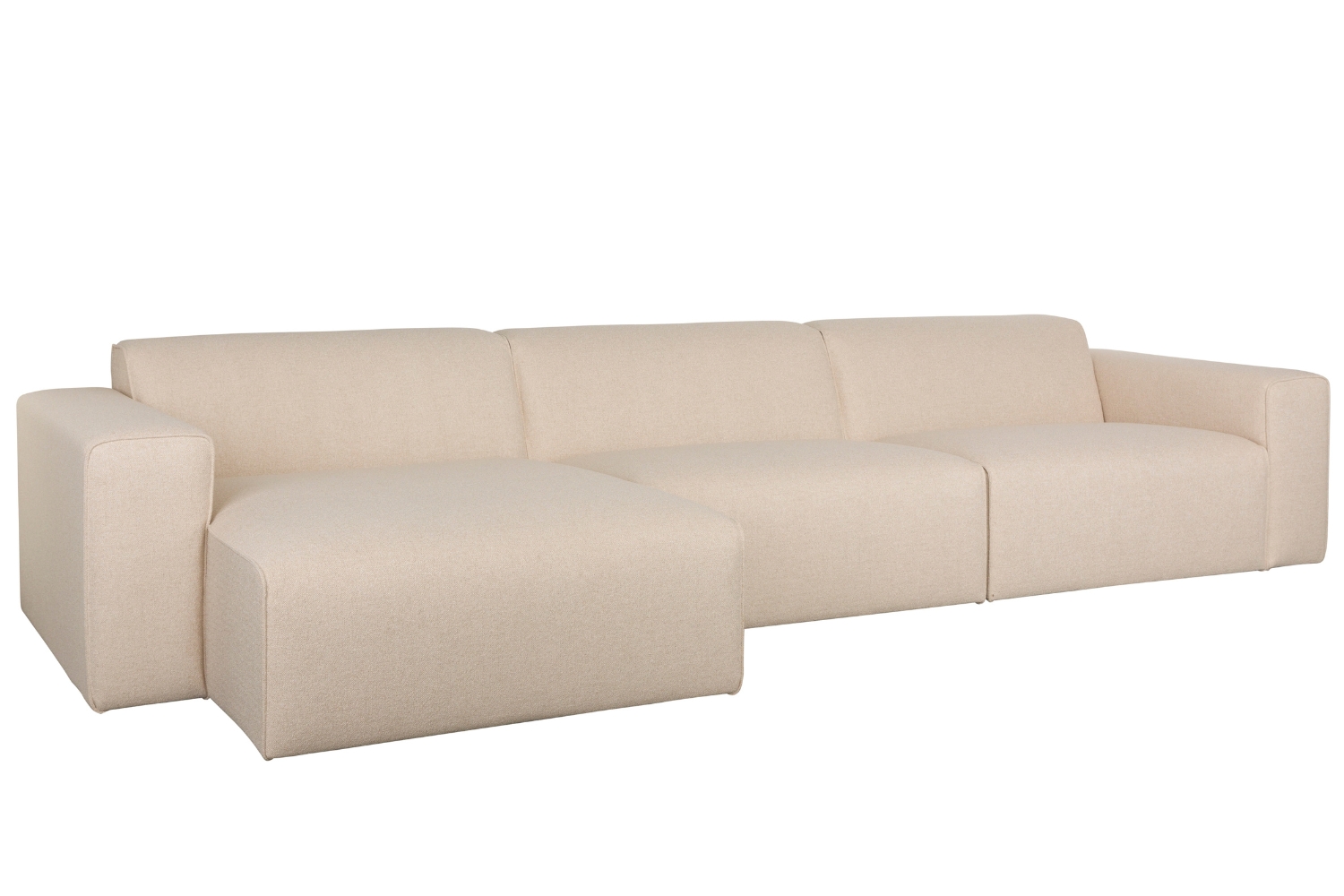 Zuiver Krémově bílá rohová pohovka MILKA 350 cm