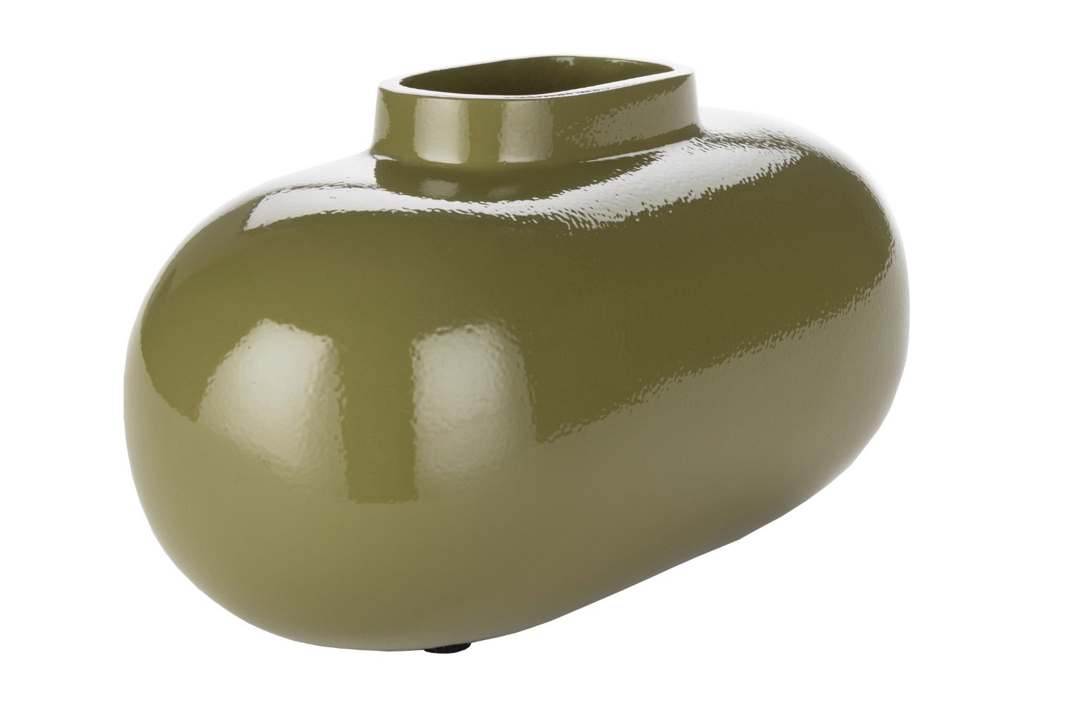 Dutchbone Zelená kovová váza DROPLET S Dutchbone