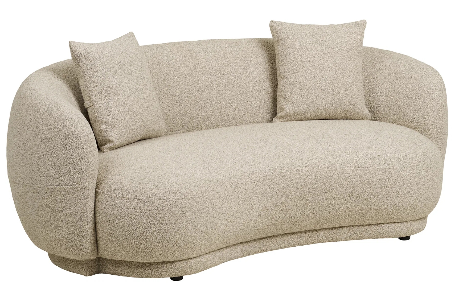 Nordic Living Béžová čalouněná dvoumístná pohovka Hanke 190 cm Nordic Living