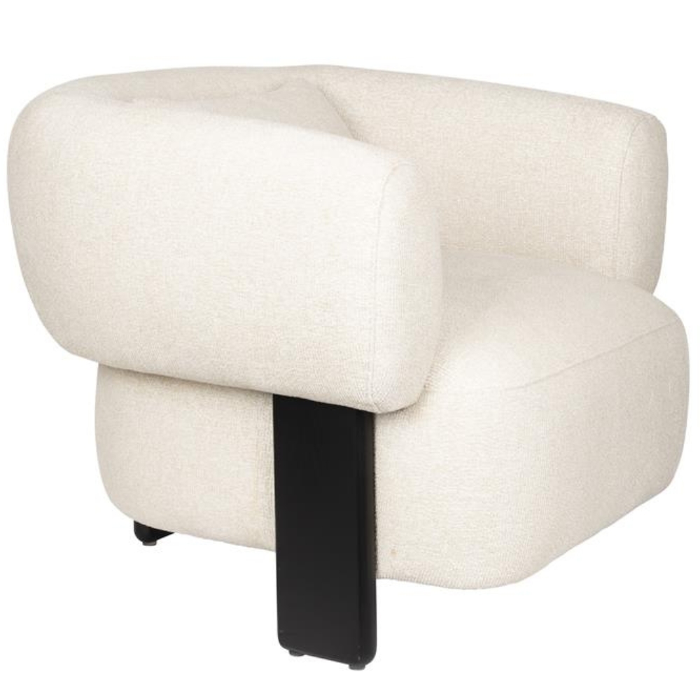 Zuiver Světle béžové čalouněné lounge křeslo NEIL Zuiver