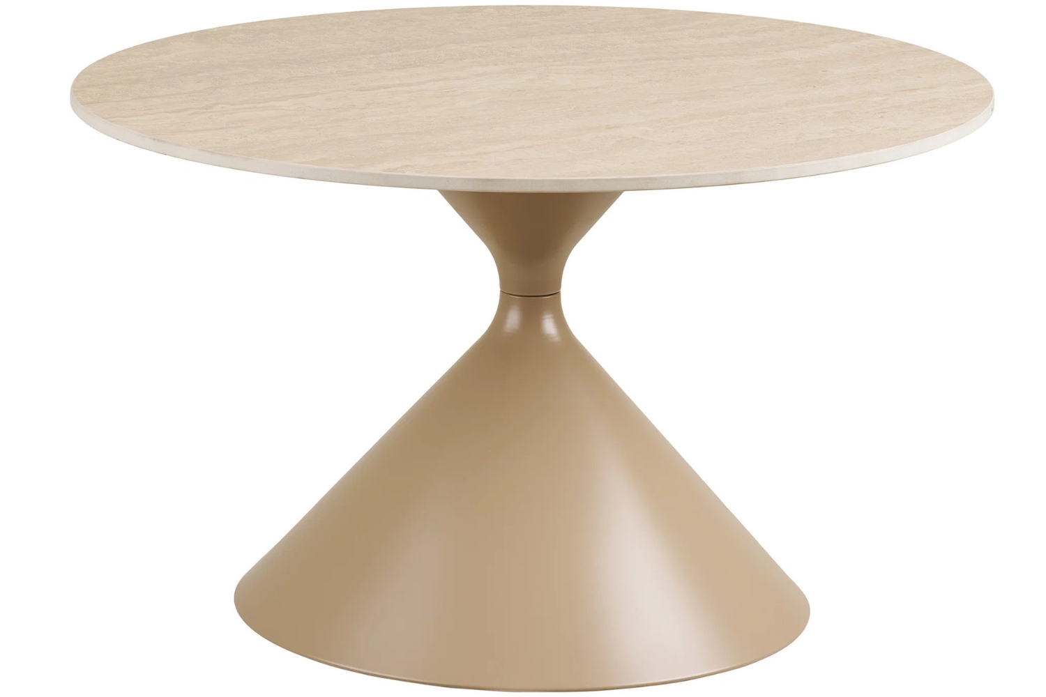 Nordic Living Béžový keramický konferenční stolek Anne ø 70 cm Nordic Living