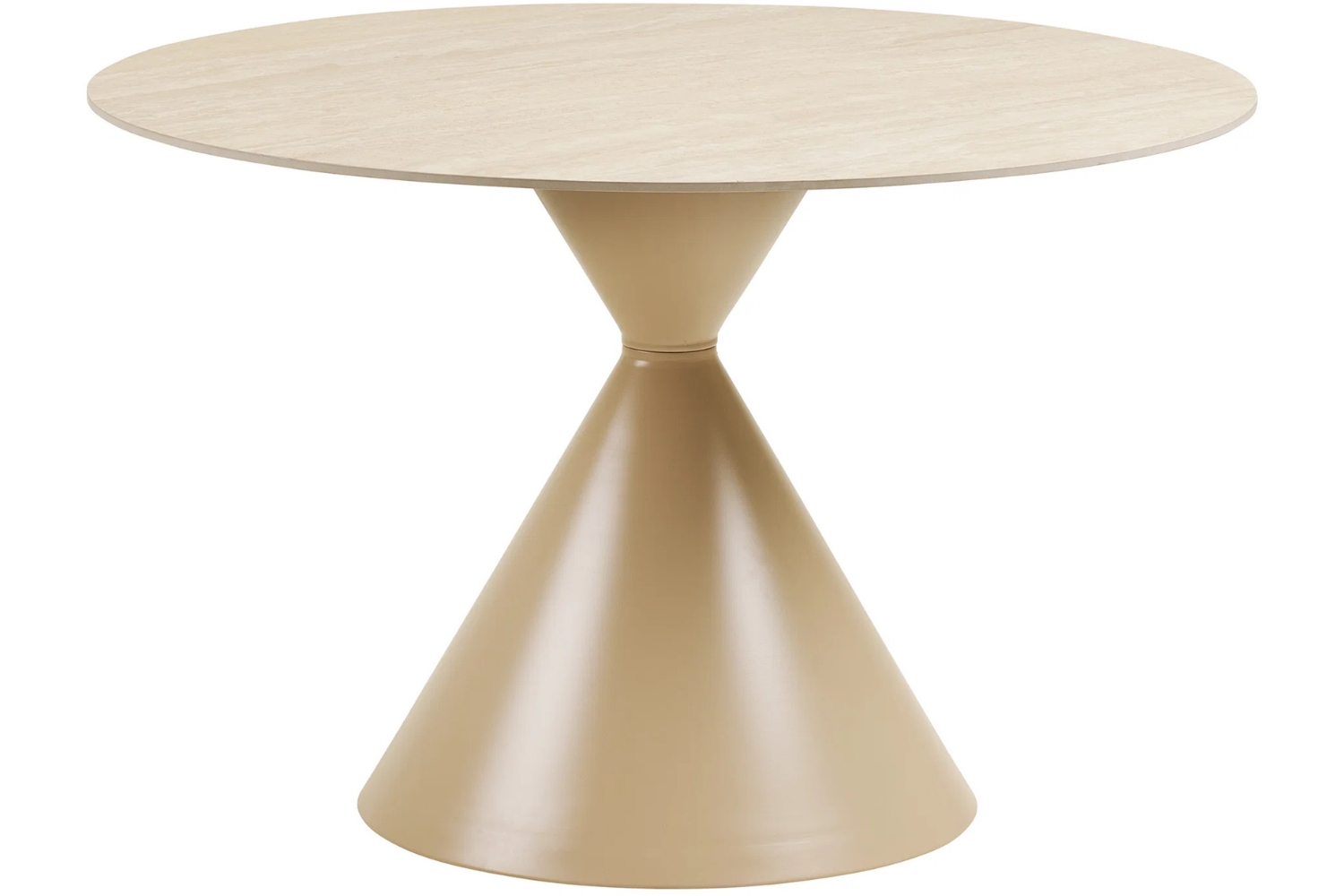 Nordic Living Béžový keramický jídelní stůl Anne ø 120 cm Nordic Living