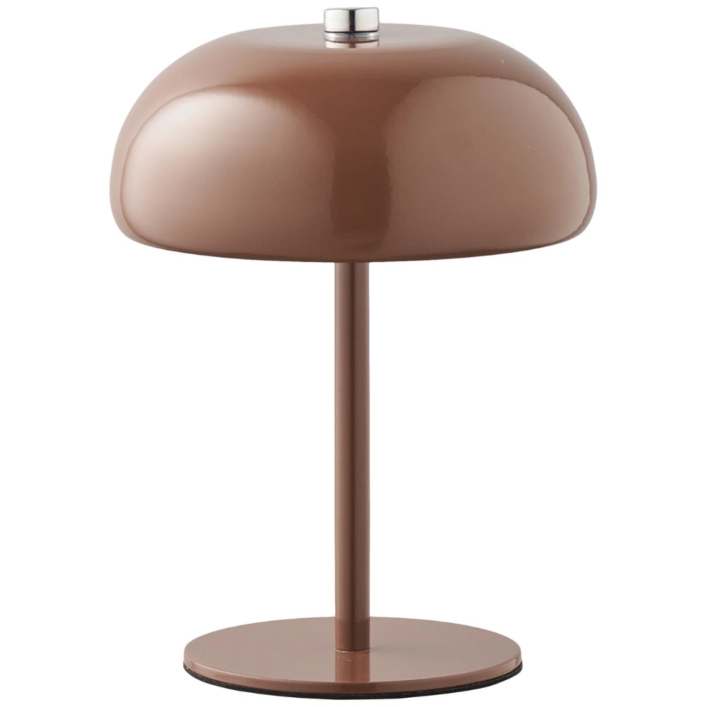Nordic Living Hnědá kovová nabíjecí stolní LED lampa Margon Nordic Living