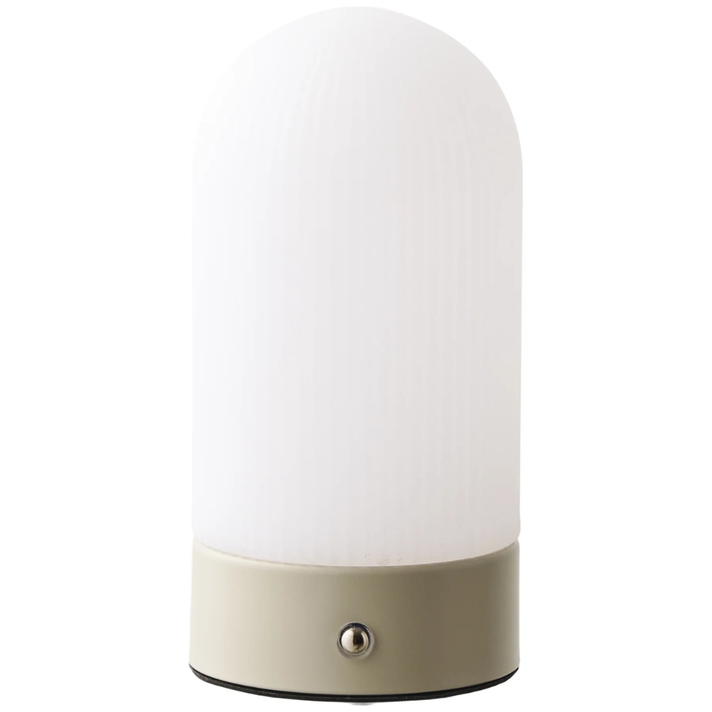 Nordic Living Béžová kovová nabíjecí stolní LED lampa Shifo Nordic Living