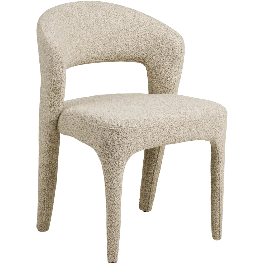 Nordic Living Béžová čalouněná jídelní židle Elmo Nordic Living