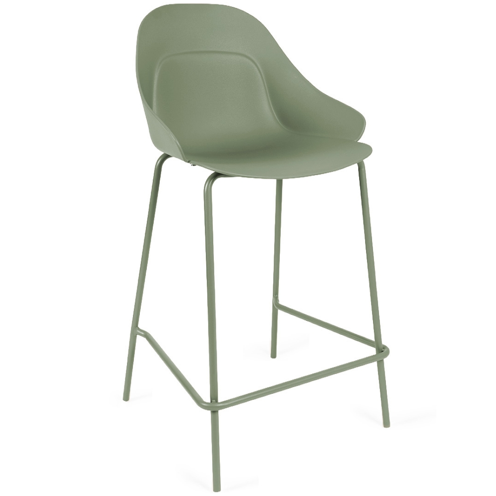 Somcasa Zelená plastová barová židle Toby 67 cm Somcasa