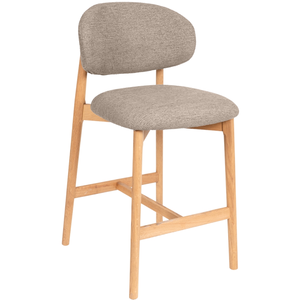 Somcasa Světle hnědá čalouněná barová židle Renzo 66 cm Somcasa