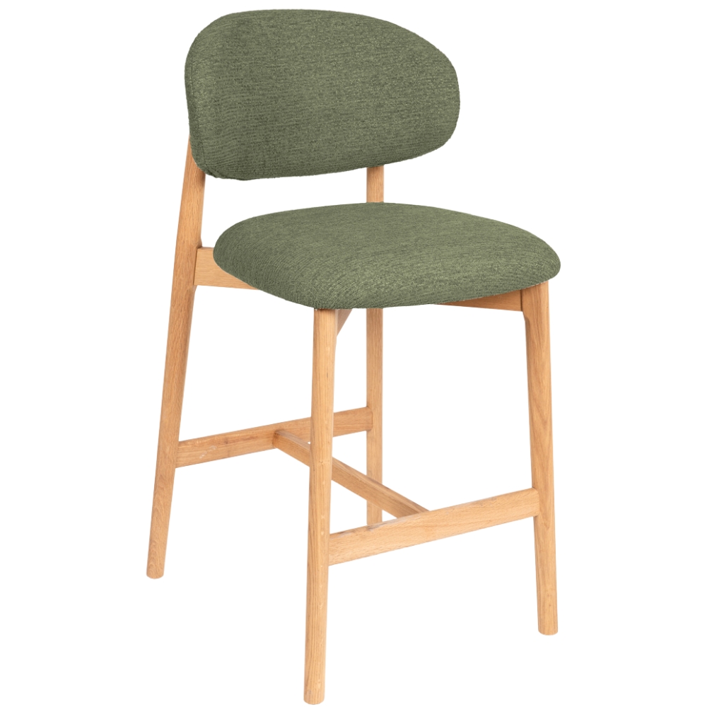 Somcasa Zelená čalouněná barová židle Renzo 66 cm Somcasa