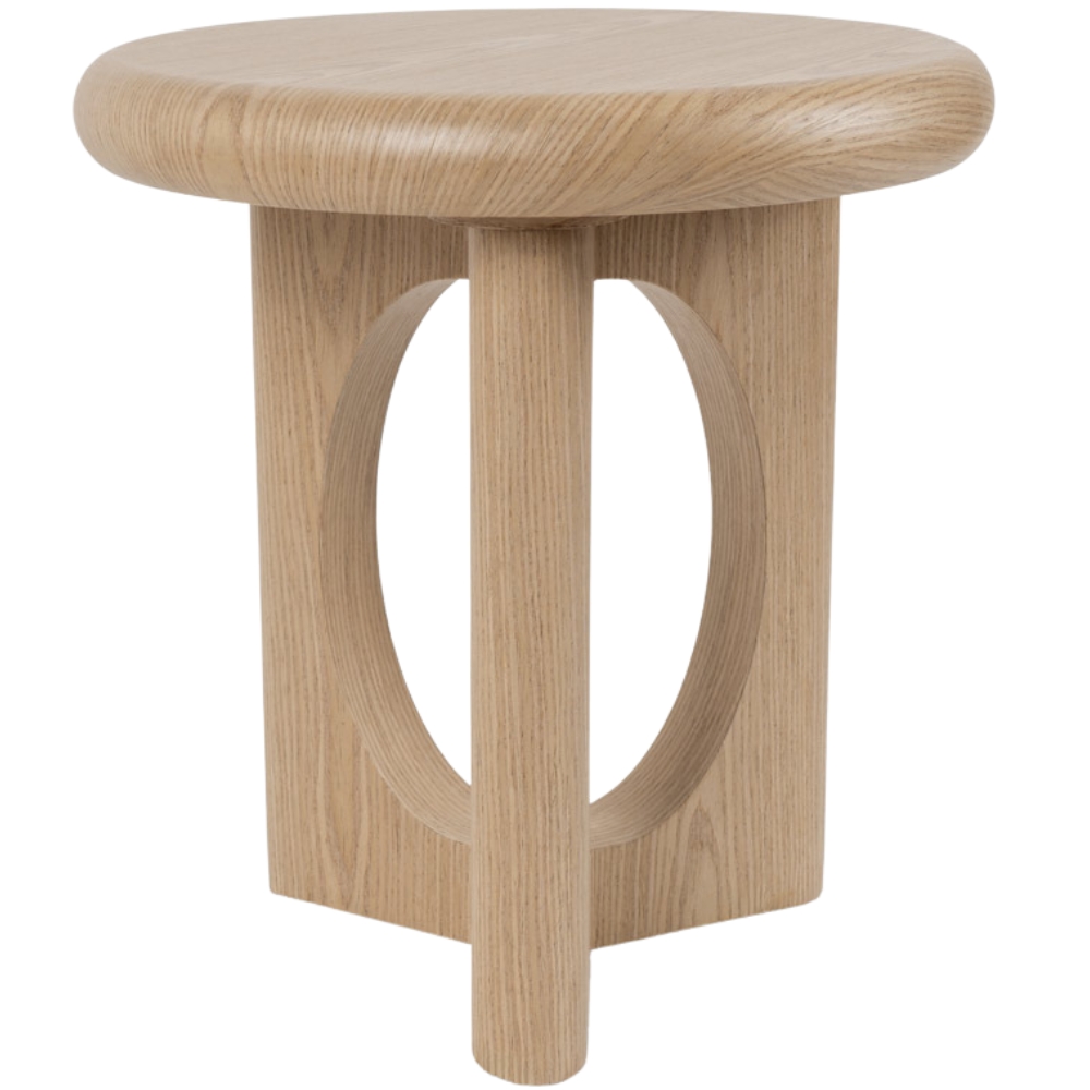 Somcasa Dubový odkládací stolek Arnaud ø 50 cm Somcasa