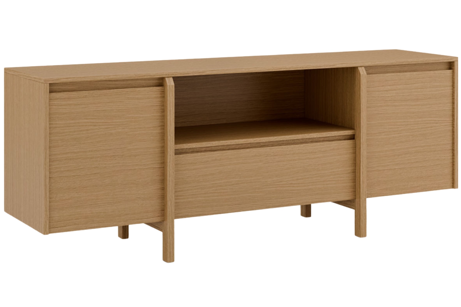 Somcasa Dubový TV stolek Pacific 160 x 43 cm se zásuvkou Somcasa