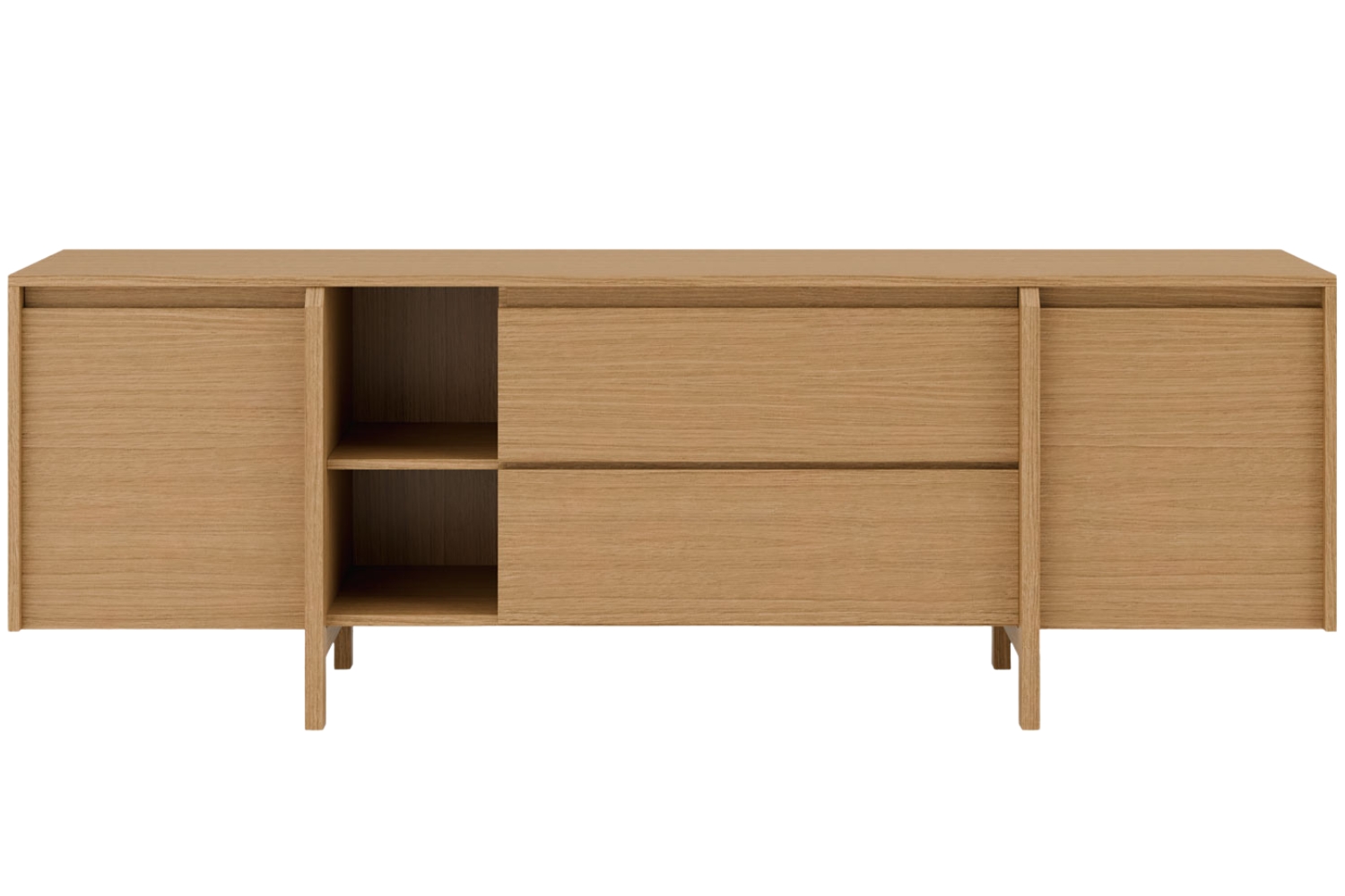Somcasa Dubový TV stolek Pacific 180 x 43 cm se zásuvkami Somcasa
