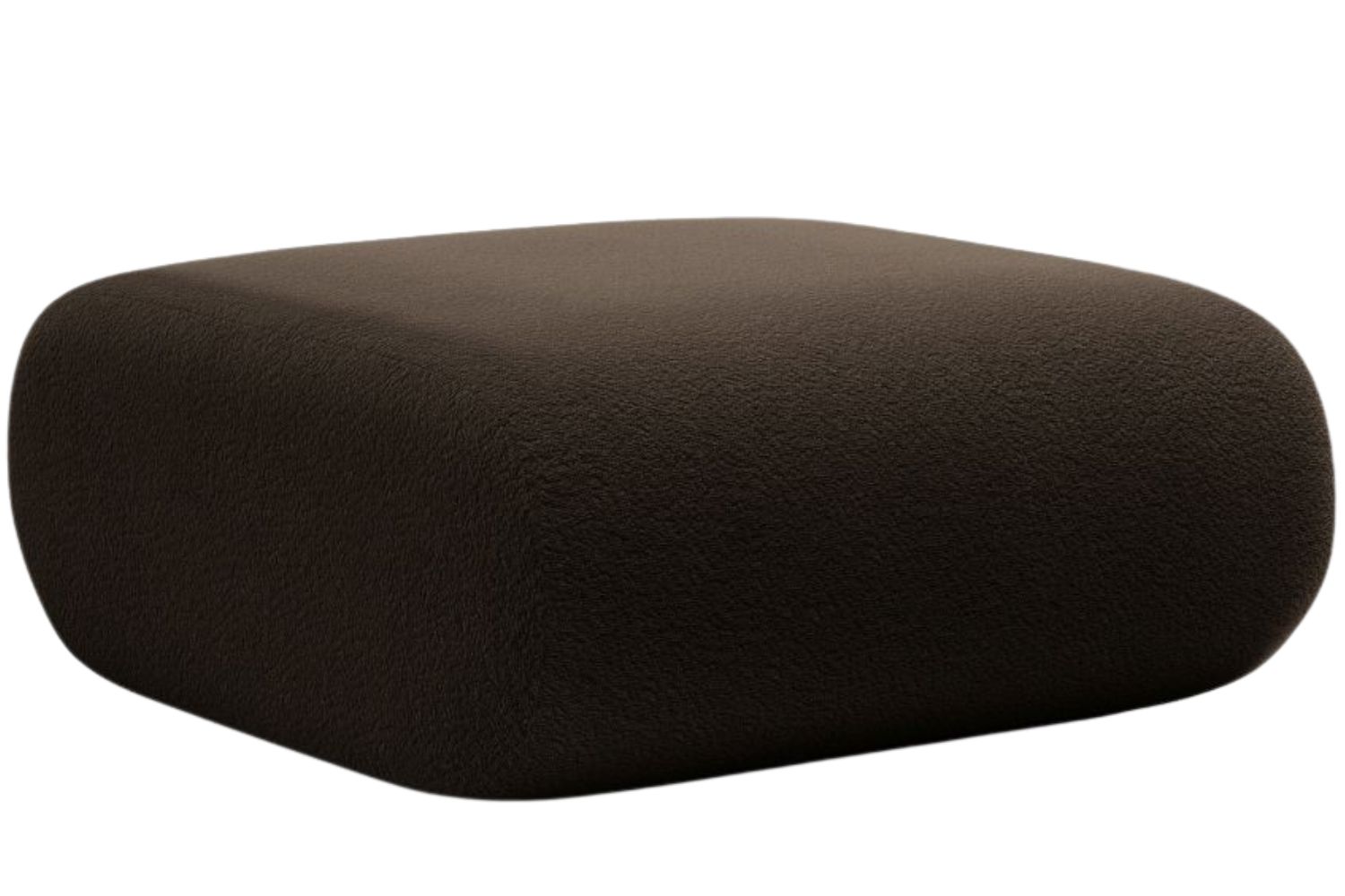 Micadoni Hnědá bouclé podnožka Neo 60 x 85 cm Micadoni