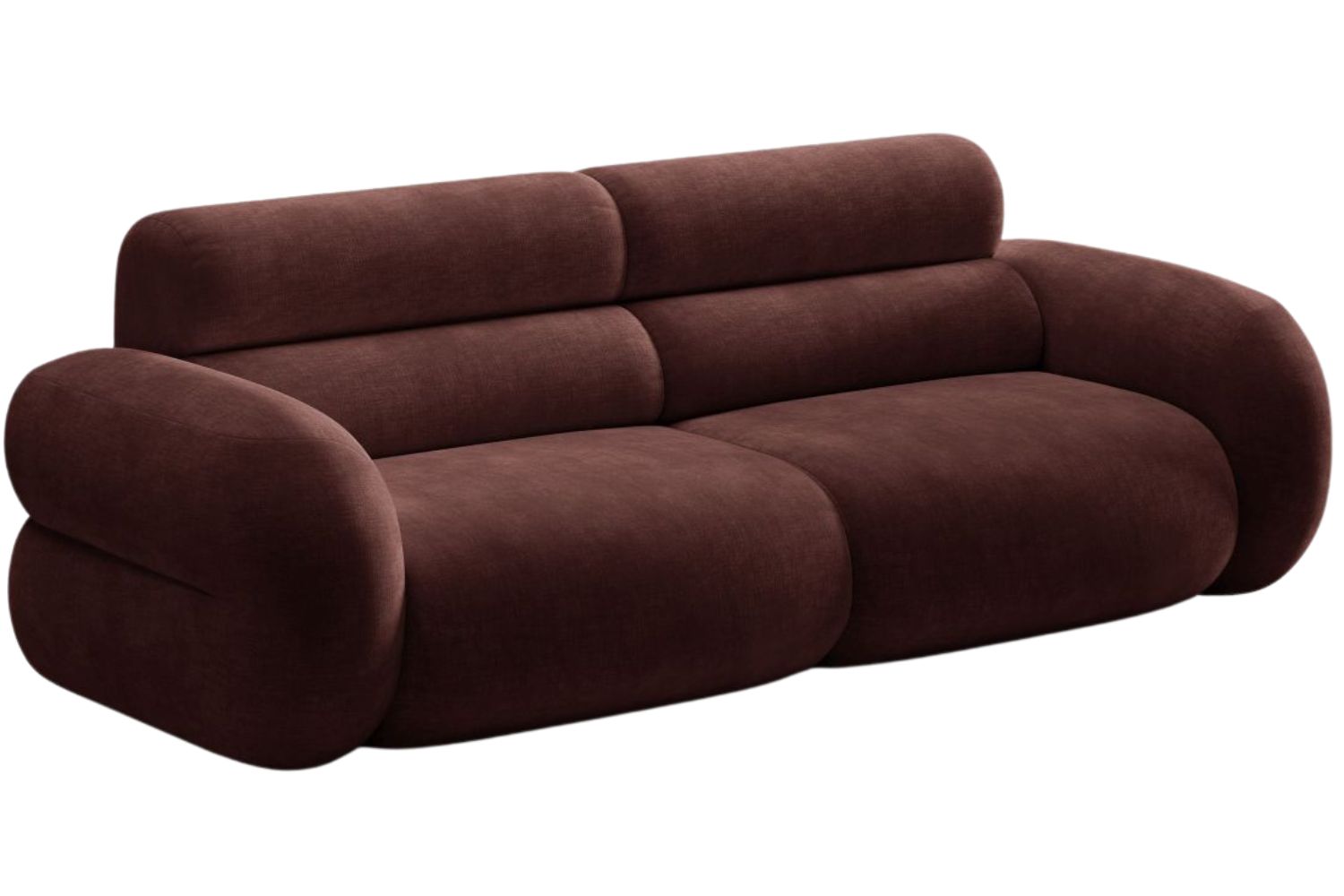 Micadoni Hnědá trojmístná pohovka Neo 220 cm Micadoni