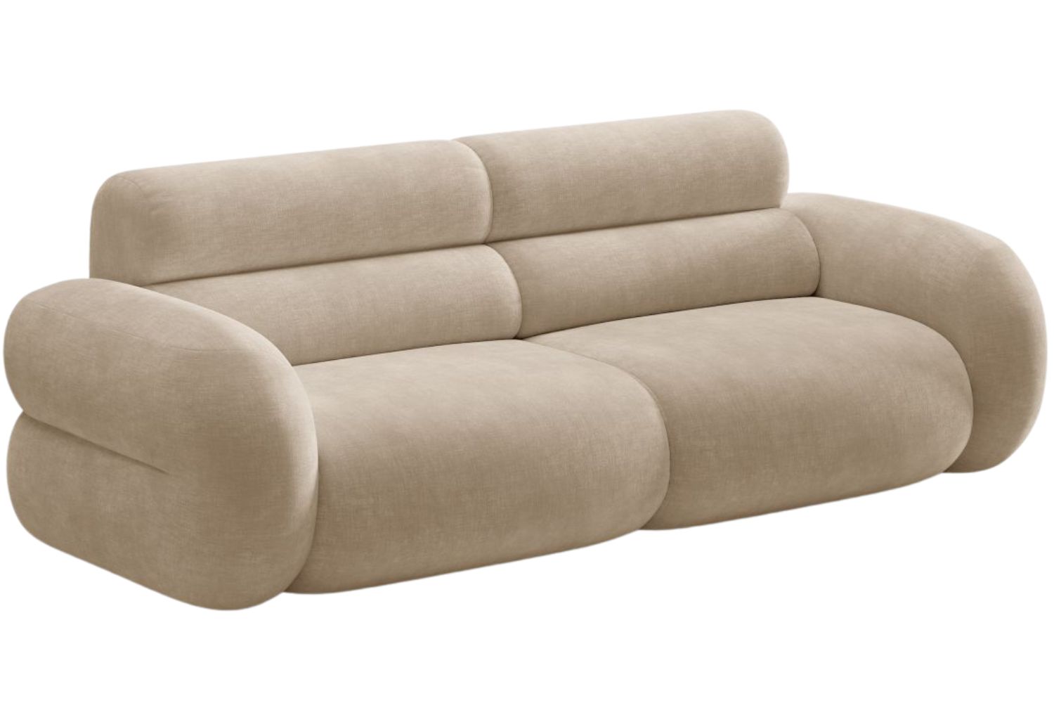 Micadoni Tmavě béžová trojmístná pohovka Neo 220 cm Micadoni