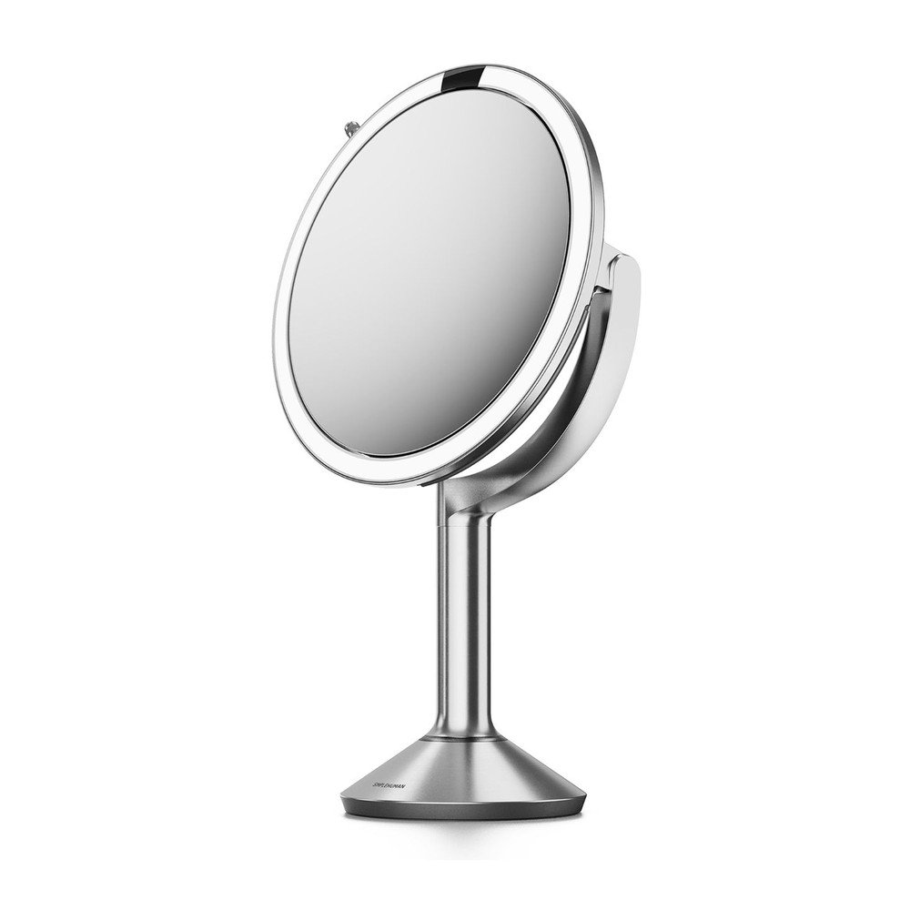 Kosmetické zrcadlo s osvětlením/zvětšovací (zvětšení 5x/zvětšení 10x) ø 20 cm Trio – simplehuman Simplehuman