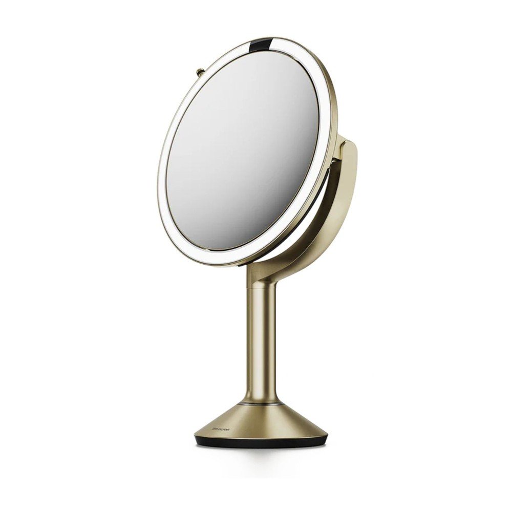 Kosmetické zrcadlo s osvětlením/zvětšovací (zvětšení 5x/zvětšení 10x) ø 20 cm Trio – simplehuman Simplehuman