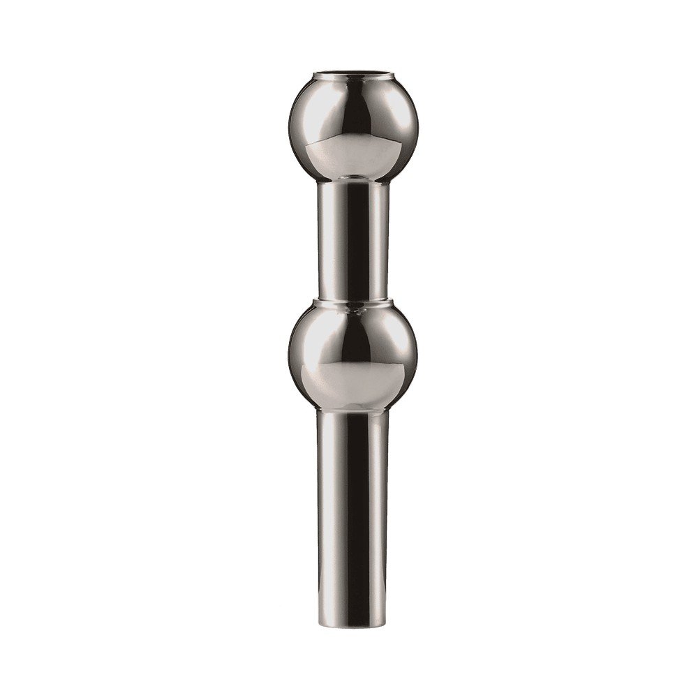 Leskle černá kovová váza (výška 10 cm) Nagel – STOFF Nagel Stoff Nagel