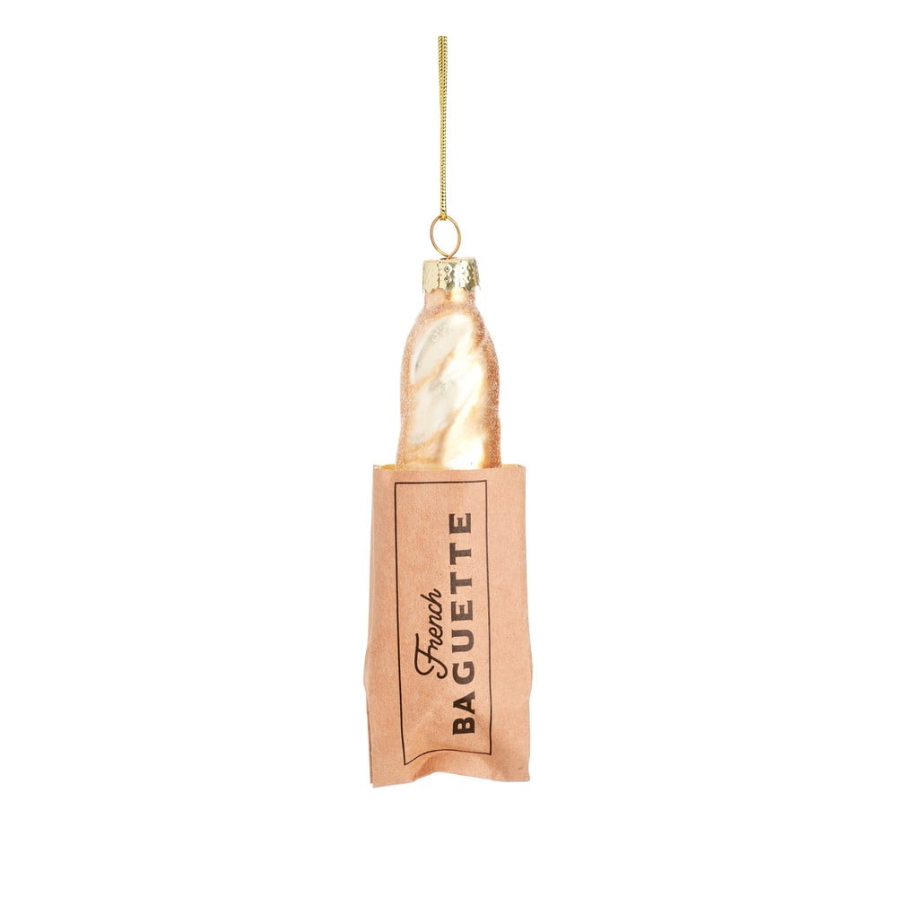 Skleněná ručně vyrobená vánoční ozdoba 11 cm Baguette – Sass & Belle Sass & Belle