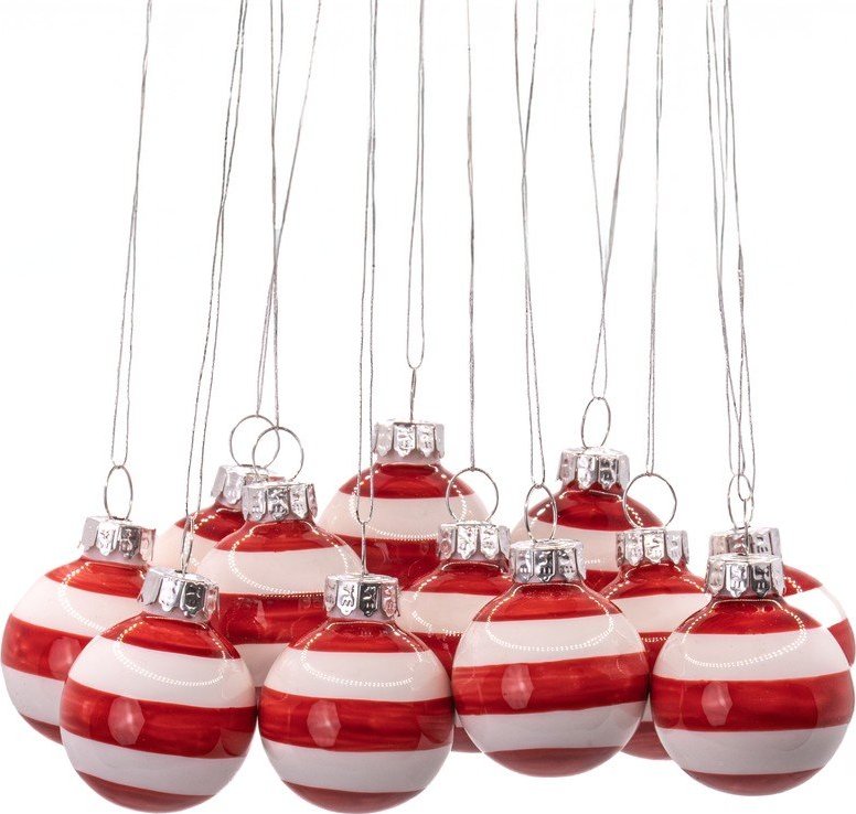 Skleněné ručně vyrobené vánoční koule v sadě 12 ks ø 3 cm Mini Bauble – Sass & Belle Sass & Belle