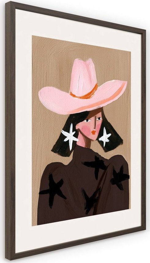 Tištěný obraz s rámem 50x70 cm Cowgirl – Styler Styler