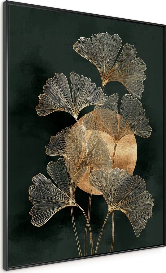 Tištěný obraz s rámem 60x80 cm Gold Ginkgo – Styler Styler