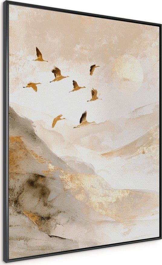 Tištěný obraz s rámem 60x80 cm Golden Peaks II – Styler Styler