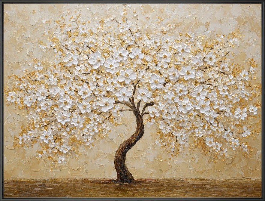 Tištěný obraz s rámem 80x60 cm Golden Tree – Styler Styler