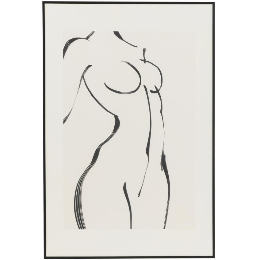 Bílý obraz J-Line Wahine 91 x 60 cm J-line