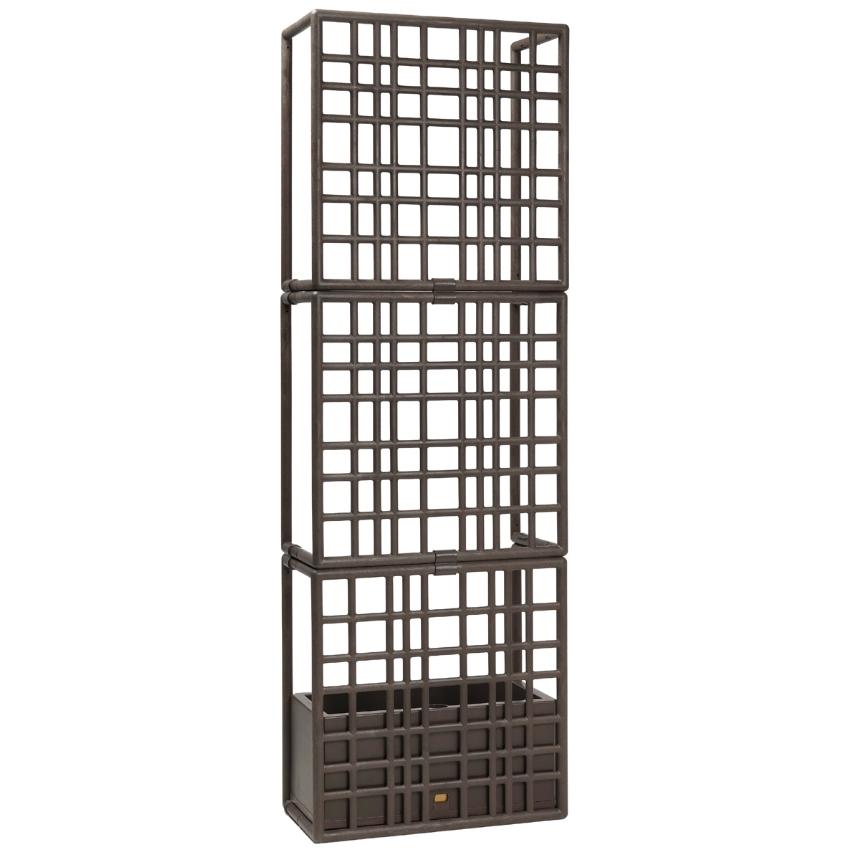 Nardi Hnědá plastová samonosná živá stěna Sipario 211 x 71 cm Nardi