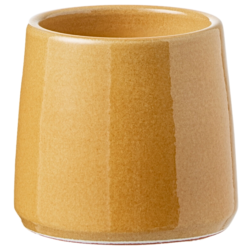 Žlutý keramický květináč J-line Valen 14 cm J-line