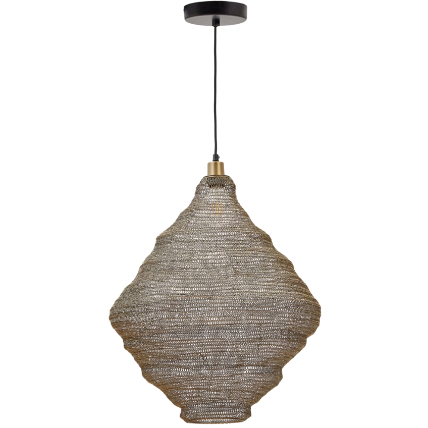 Zlaté kovové závěsné světlo Kave Home Sarraco 49 cm Kave Home