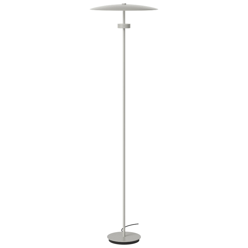 Bolia Šedá kovová stojací LED lampa Reflection 141 cm Bolia