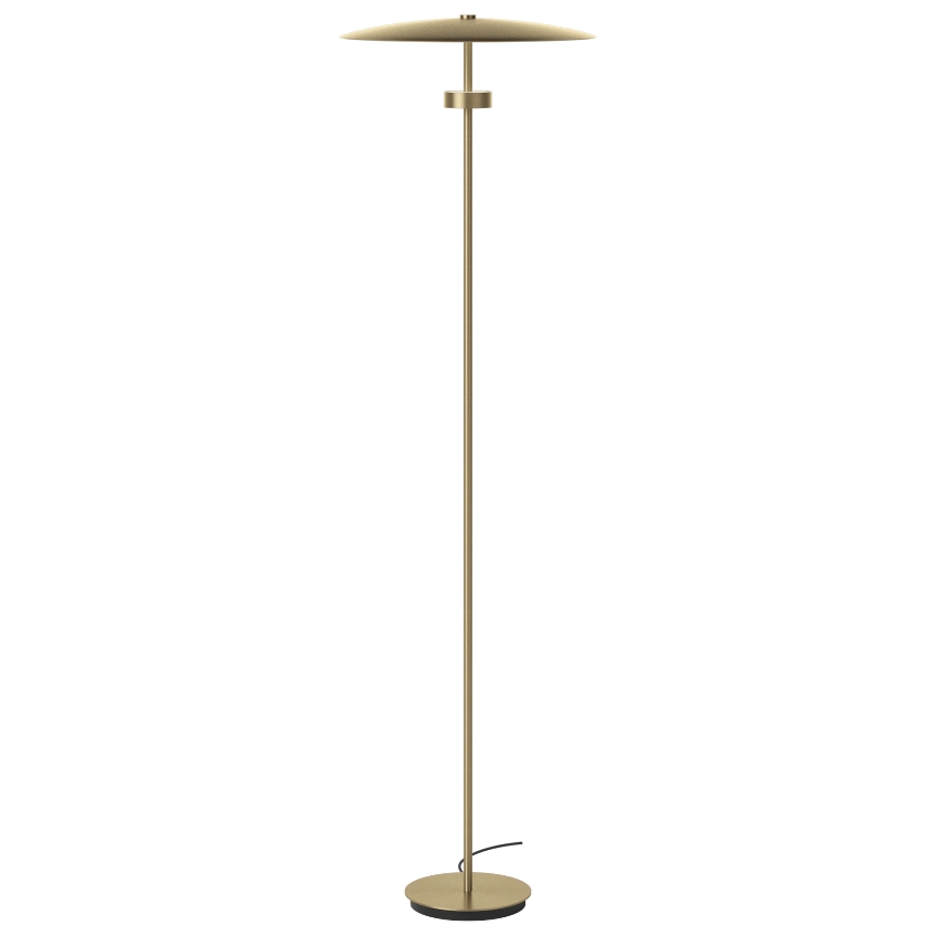 Bolia Mosazná kovová stojací LED lampa Reflection 141 cm Bolia