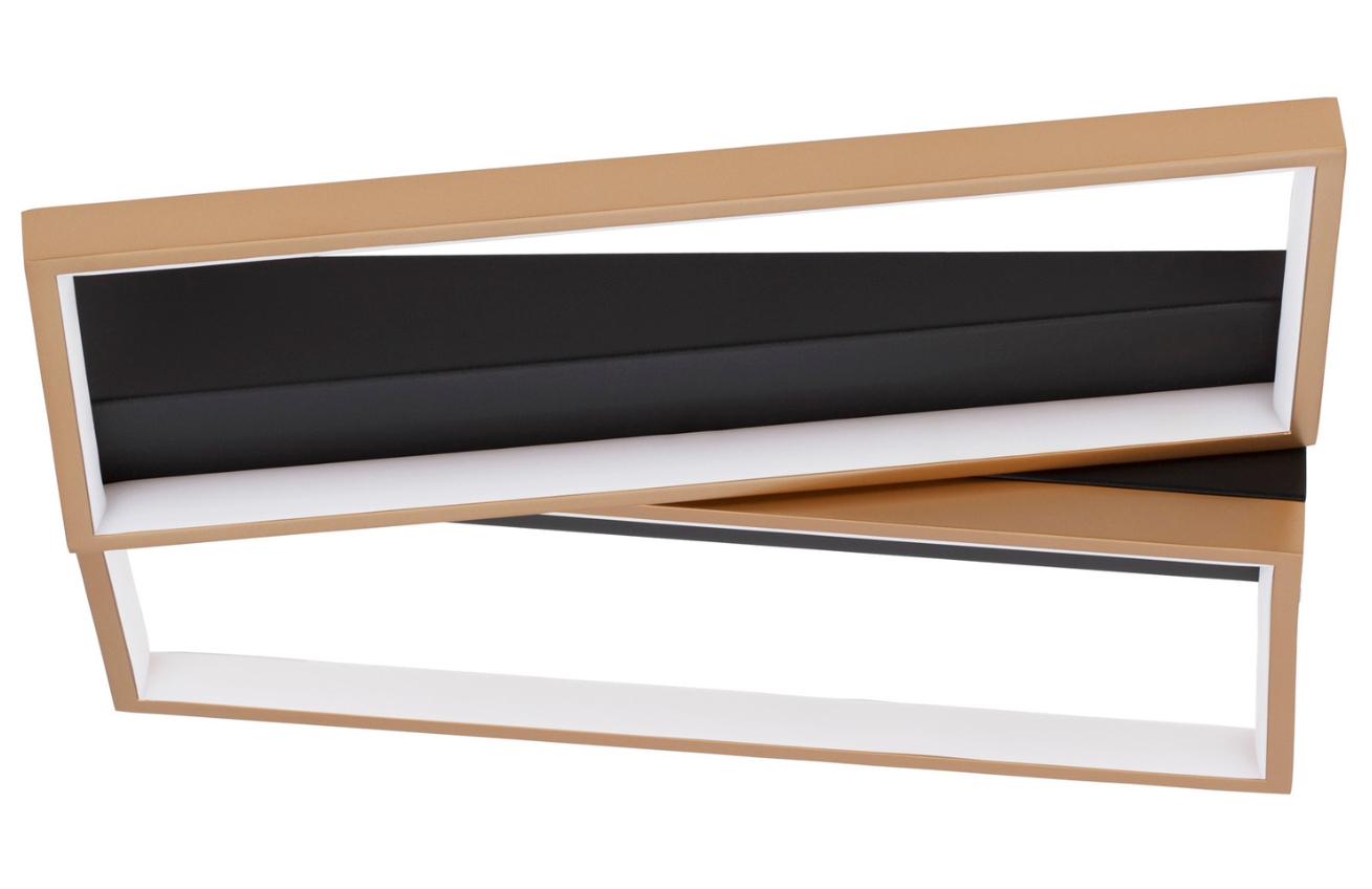 Černo-zlaté kovové stropní LED světlo Nova Luce Elize 44 cm Nova Luce