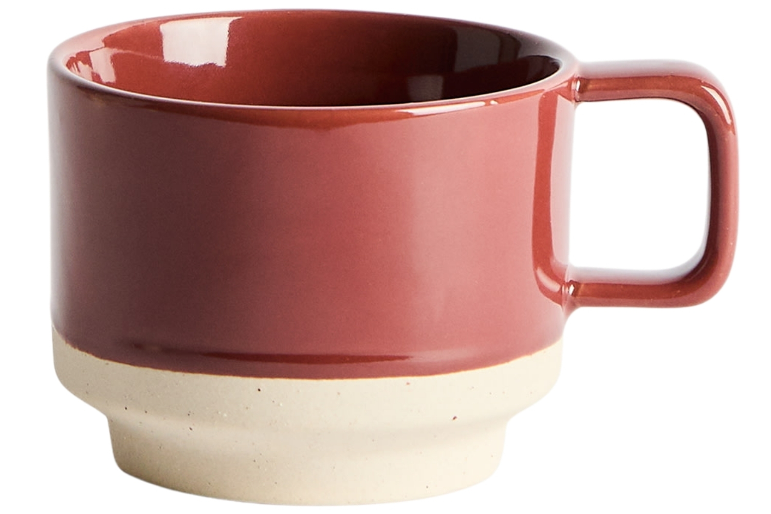 Kave Home Červeno-béžový keramický hrnek Doren 265 ml Kave Home