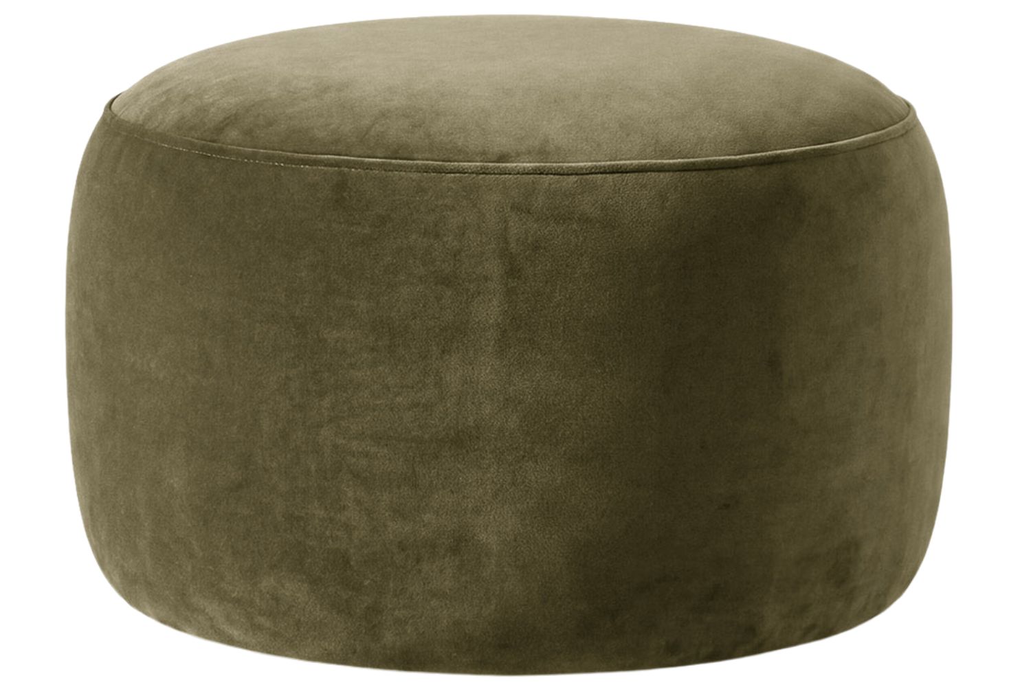 Micadoni Zelená sametová podnožka Amalta ⌀56 cm Micadoni