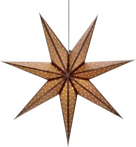 Hněd&aacute; v&aacute;nočn&iacute; z&aacute;věsn&aacute; světeln&aacute; dekorace Marksl&ouml;jd Glitter