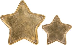 Kovov&yacute; dekoračn&iacute; t&aacute;c 19x20 cm Noelle Star &ndash; Ladelle Ladelle