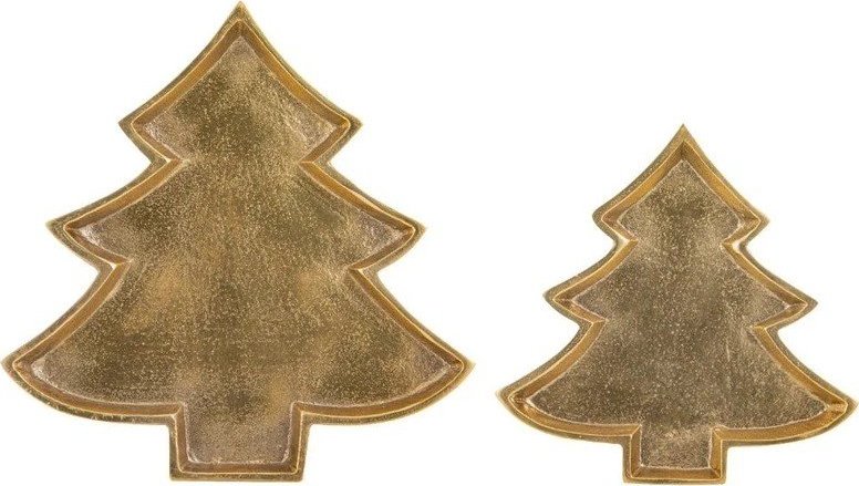Kovový dekorační tác 24x23 cm Noelle Christmas Tree – Ladelle Ladelle