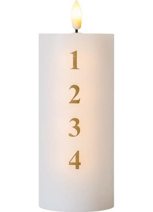 LED svíčka na baterky (výška 15 cm) Sille Advent – Sirius Sirius