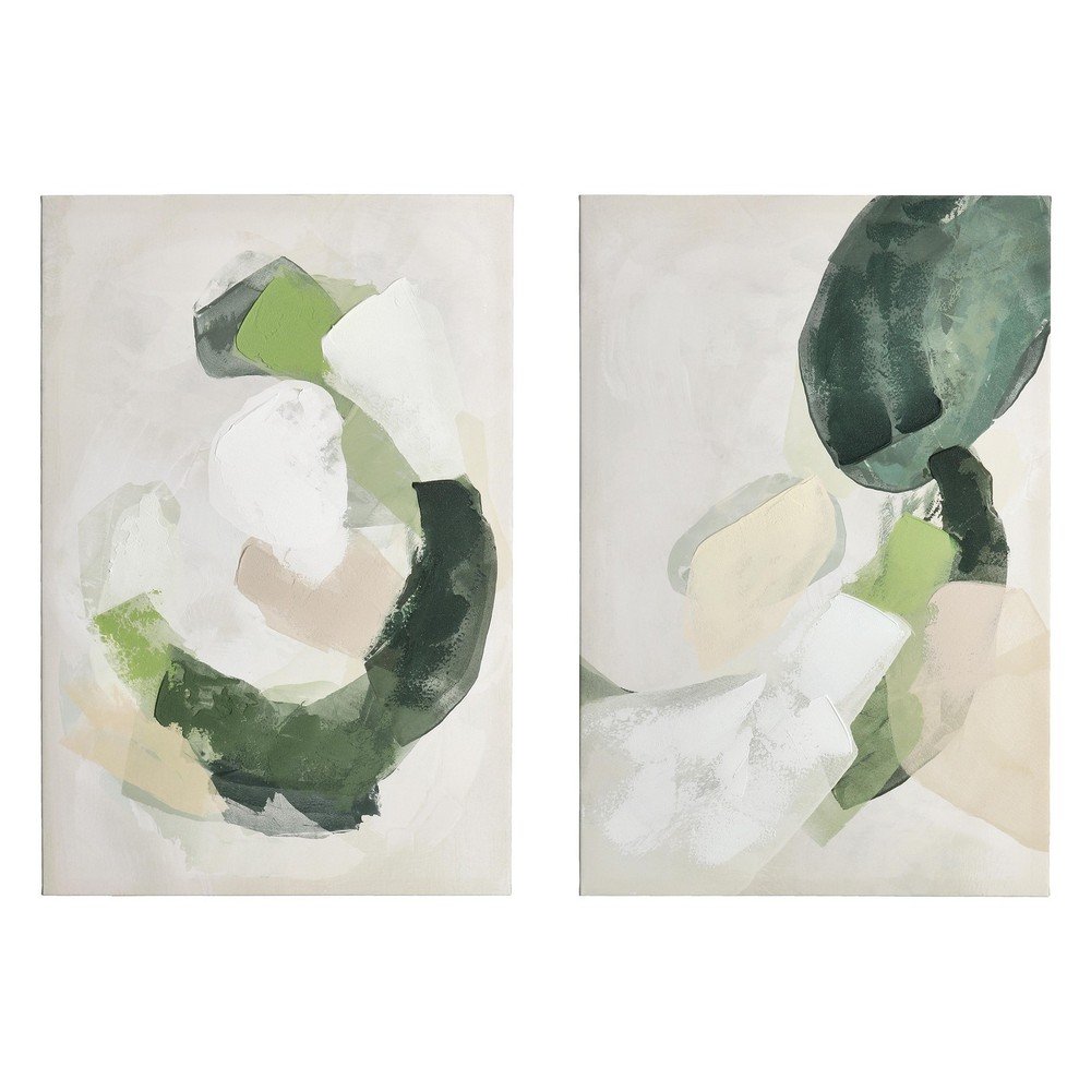 Obrazy v sadě 2 ks s ručně malovanými prvky s rámem/na plátně 60x90 cm Crown – Bizzotto Bizzotto