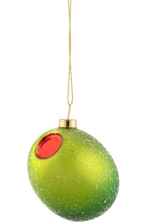 Skleněná vánoční ozdoba 7 cm Olive – Sass & Belle Sass & Belle